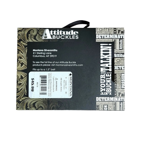 Montana‎ Silversmiths Eagle Right To Bear Arms Patriotic Buckle Retail $45 - NEW - Picture 5 of 7